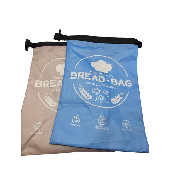 Unbranded Other - Pair of Reusable Bread Bags Bread Storage Sourdough Bread 16 by 11 (2 bags)